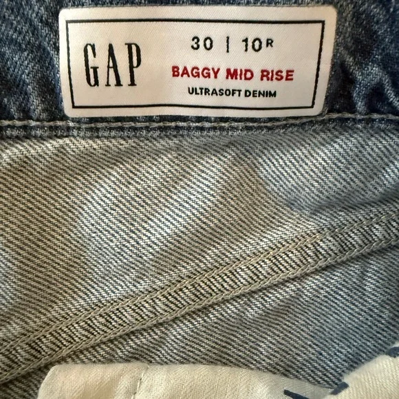 GAP Light Blue Wide-Leg High-Rise Jeans - Picture 3 of 4